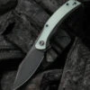 WE Knife Snick Black Titanium Handle & Natural G10 Inlay