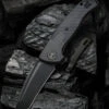 WE Knife Press Check Black Titanium Tanto