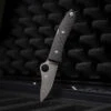 Spyderco SpyOpera Carbon Fiber Damasteel Sprint Run PlainEdge