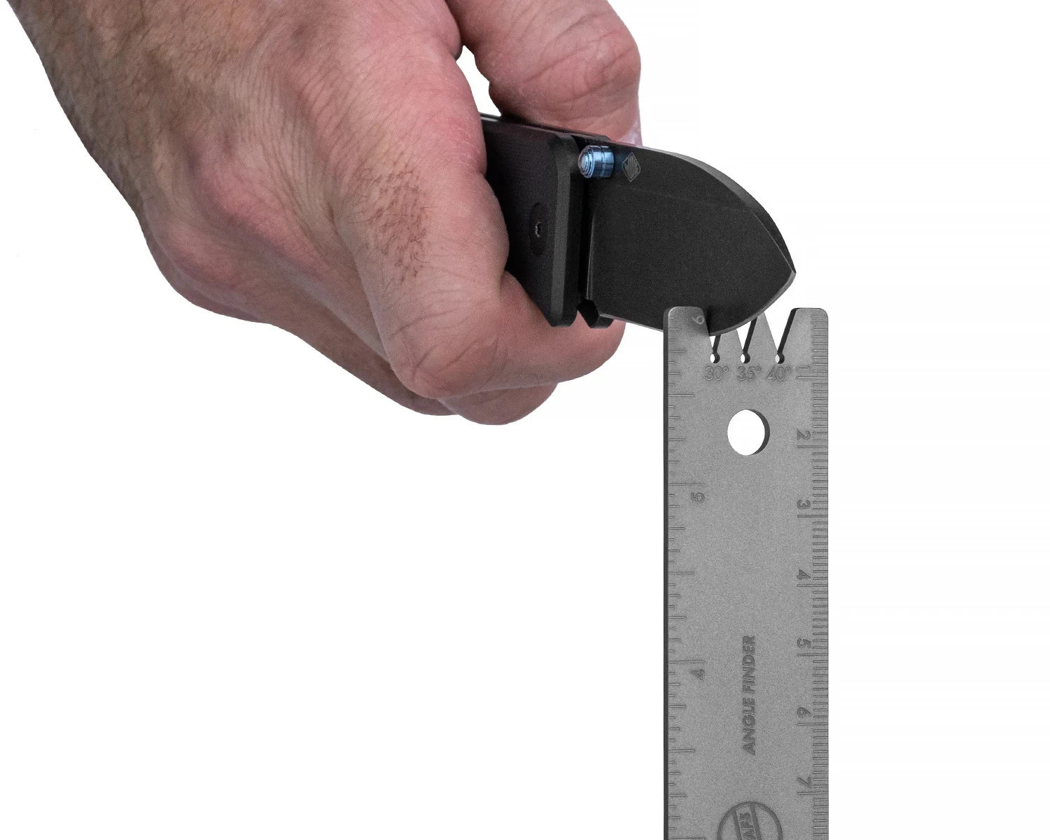 Knafs Titanium Ruler + Knife Angle Finder - Image 4