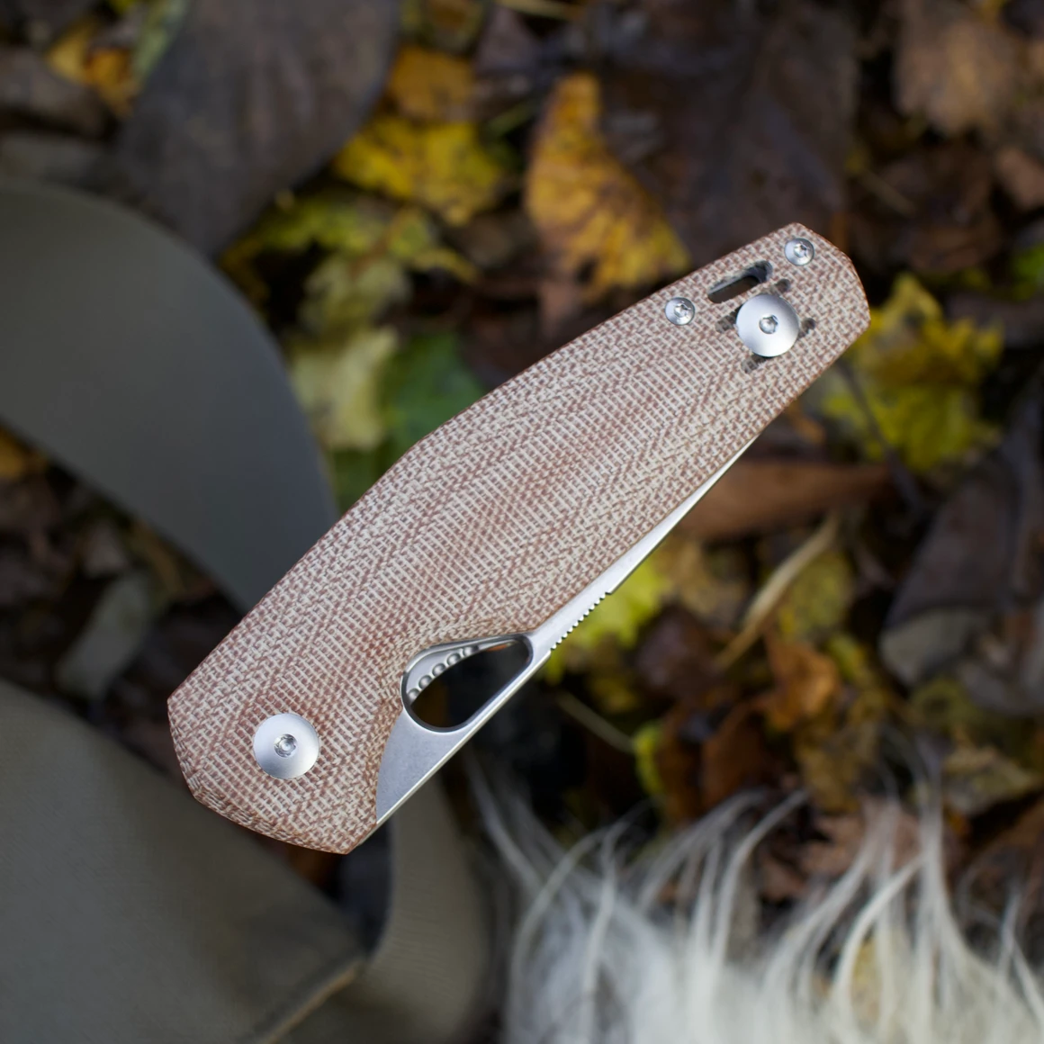 Giantmouse ACE Nimbus V2 Natural Canvas Micarta - Image 2