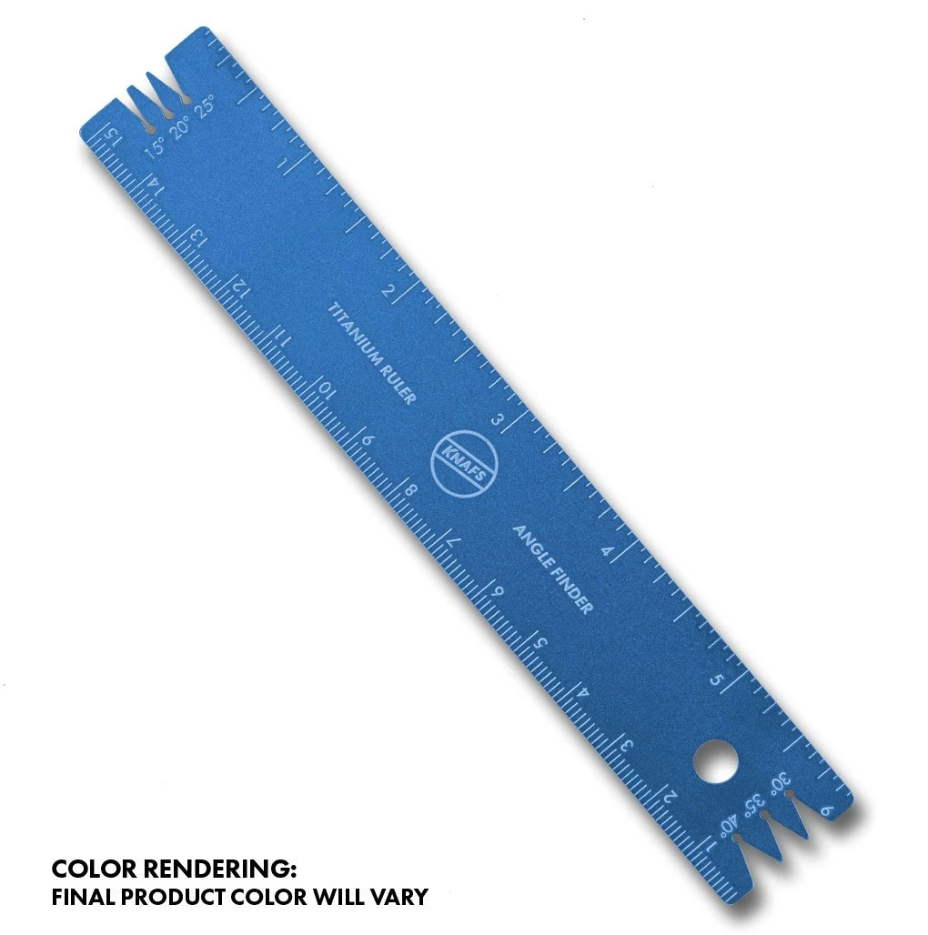 Knafs Titanium Ruler + Knife Angle Finder - Image 7